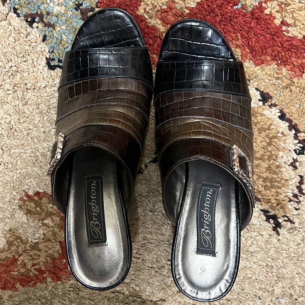 Brighton, 7 1/2 women’s wedge sandals